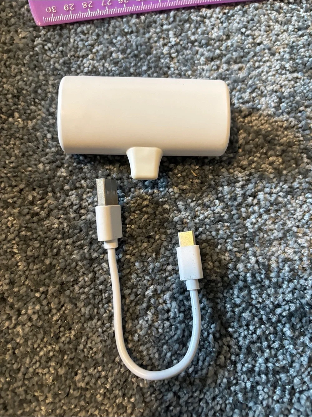 White Portable Mobile Adapter with USB-C